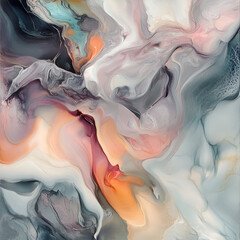 Poster - Fluid Art: A captivating display of fluid art, where swirling colors blend and dance to create a mesmerizing effect.