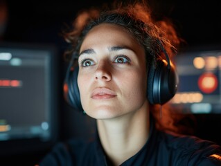 Aufkleber - Retro-Futuristic Emergency Dispatch Vintage Monitors with Modern Tech for Urban Response - Diverse Night Shift Coordination, Digital Nostalgia in Crisis Management