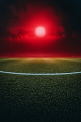 Aufkleber - Dynamic Immersive Stadium Vibrant LED Sky with Textured Grass Enhanced Spectator Engagement in Sports Events and Multimedia Experiences for Modern Audiences