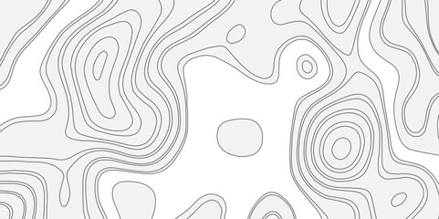 Poster - abstract world map with black and white ariel view contour wave line style world map top view. topog