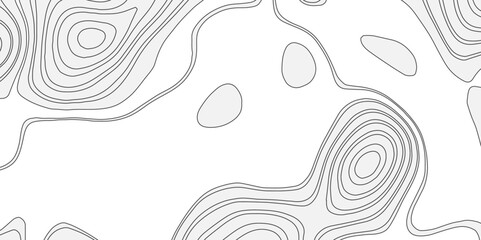 Poster - abstract world map with black and white ariel view contour wave line style world map top view. topog