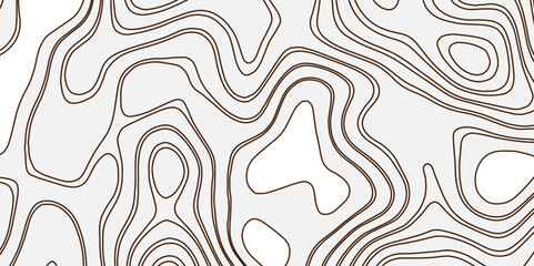 Poster - abstract world map with black and white ariel view contour wave line style world map top view. topog