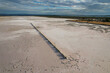 © AmazingAerialAgency - Aerial view of abstract salt mounds in a serene landscape, St Kilda, Australia.