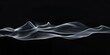 A tranquil abstract minimalist graphic against a deep black backdrop, Isolated soft curves and light patterns centrally positioned, Modern minimalist style