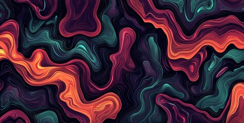 Poster - Colorful digital grain with soft noise effect