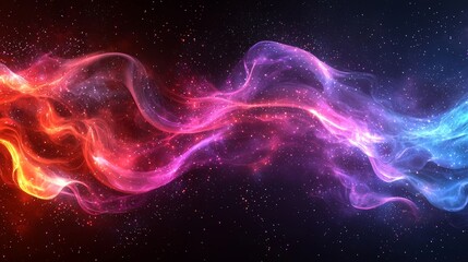 Poster - Purple wavy background for web banners and digital designs