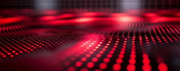Fototapete - Technology Abstract Red Matrix Background Design