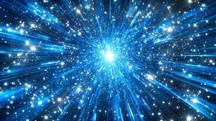 Aufkleber - Digital technology background with an abstract blue design.