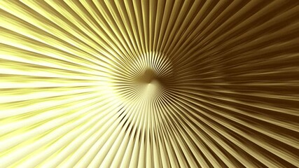 Poster - 3d golden background loop, festive twinkling gold glitter, sparkly rays move from the center, 4k