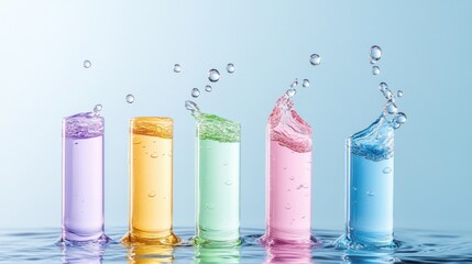 Aufkleber - A vibrant bar graph comparing the success rates of waterproof makeup removers