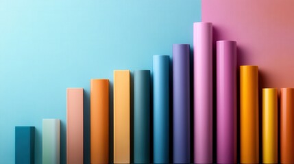 Leinwandbilder - A vibrant bar graph comparing user satisfaction with high-end versus drugstore makeup products