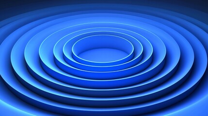Poster - A 3D rendered abstract background with organic and geometric wavy shapes in vibrant colors