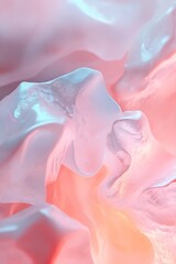 Poster - A dreamy background featuring blurred pink and red neon light showcases an enchanting blend of colors, perfect for modern typography and creative projects