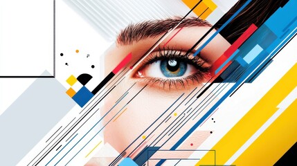Poster - Reviving retro pop art modern graphic design celebrating analog aesthetics in a digital environment