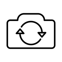 Poster - camera flip vector ico