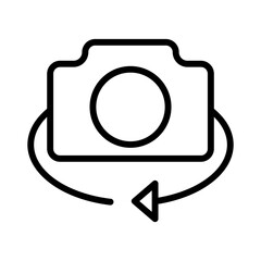 Poster - camera front vector icon