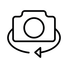 Poster - camera front vector icon