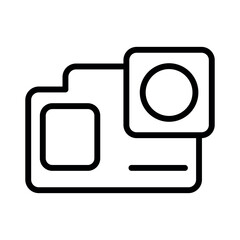 Poster - camera gopro vector icon