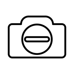 Poster - camera off vector icon