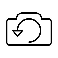 Poster - camera retake vector icon