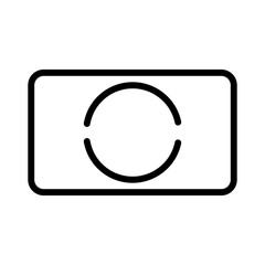 Poster - camera metering partial vector icon