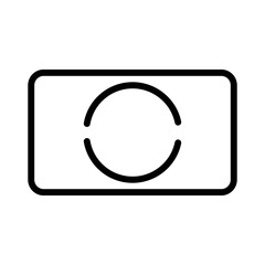 Poster - camera metering partial vector icon