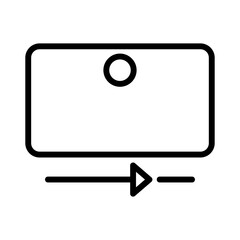 Poster - camera rear vector icon