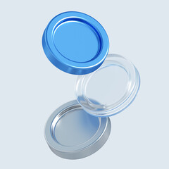 Aufkleber - 3d rendering of flying coins. stylized simple 3d illustration for business and finance