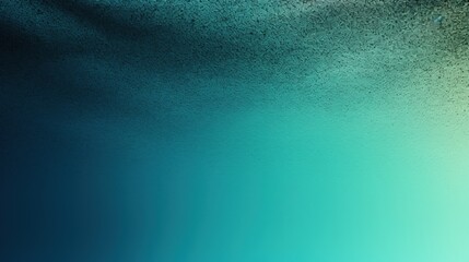 Poster - abstract teal and green gradient background with grainy texture suitable for modern design projects 