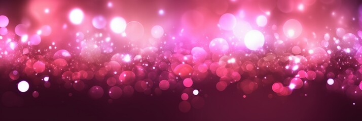 Poster - abstract pink glow particles background with a soft focus effect for use in creative designs and mul