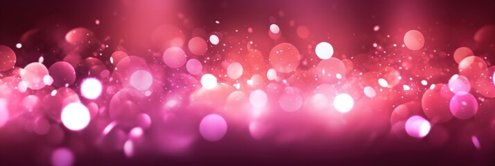 Poster - Abstract pink glow particles creating a vibrant background perfect for festive or celebratory visuals and artistic designs in digital media