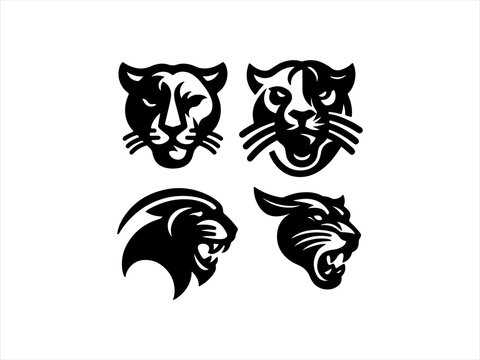 black panther logo set design
