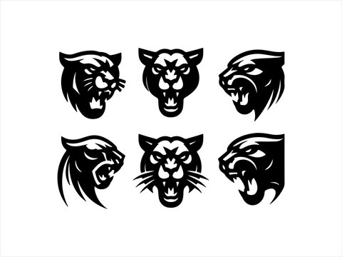 black panther logo set design