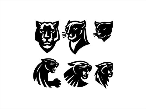 panther logo set design