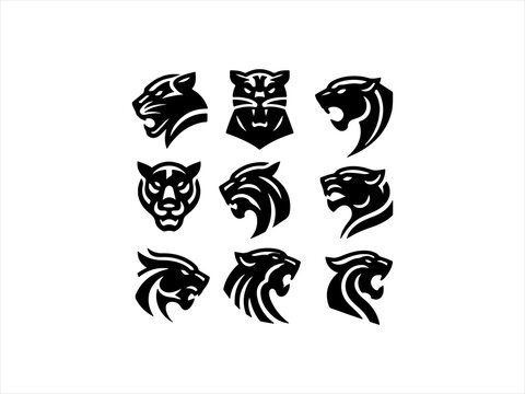 panther logo set design