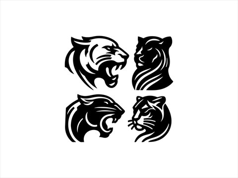 panther logo set design