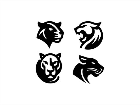 panther logo set design