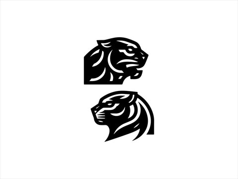 panther logo set design