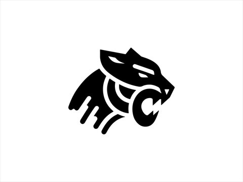 panther logo set design