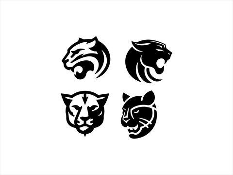 panther logo set design