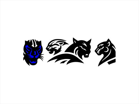 panther logo set design