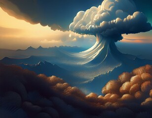 Wall Mural - silver cloud