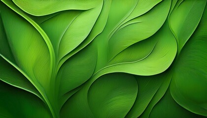 Wall Mural - organic green texture design