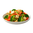 © ZER - Vegetable Stir Fry with Tofu Transparent Background