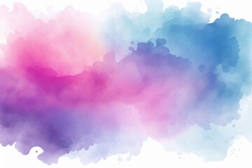 Poster - soft watercolor gradient background with pastel colors in blue and pink hues for design and creative