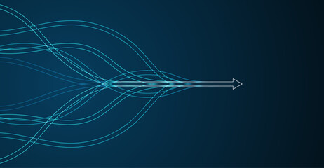 Wall Mural - abstract arrow direction. technology background