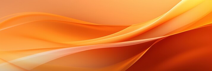 Poster - Elegant Orange Wavy Background with Soft Gradients for Creative and Professional Use in Digital Media and Graphic Design Projects