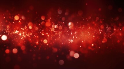 Poster - Abstract Red Glow Particle Background with Beautiful Light Effects for Creative Projects and Visual Media Use