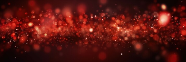 Poster - abstract red glow particles on dark background with a radiant texture for dynamic visuals and modern