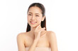 © kitthanes  - Beautiful young asian woman with clean fresh skin on white background, Face care, Facial treatment, Cosmetology, beauty and spa, Asian women portrait.